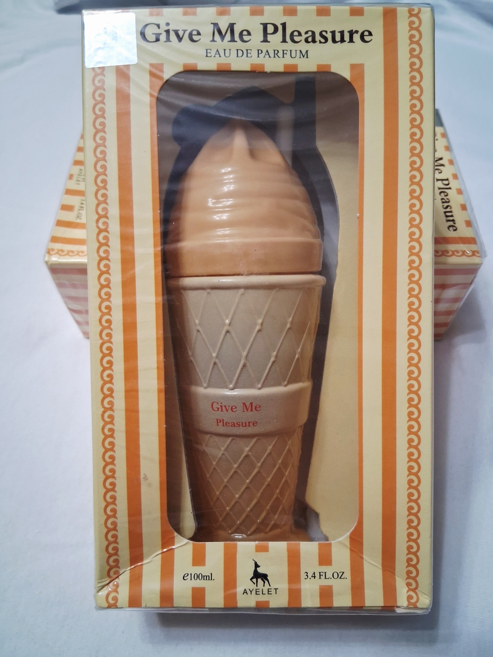 Give Me Pleasure Ice Cream Cone Bottle - Beige & Peach